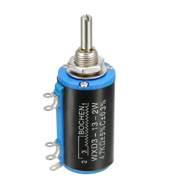 1 Pieces 10K Ohm 1W Potentiometer Pots Adjustable resistors Wire Winding Multi-Turn Precision with knobs 